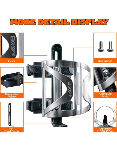 Soporte para Botella de Agua Matykit - Doble Fijación Velcro - 2 Unidades Soporte para Botella de Agua Matykit - Doble Fijación Velcro - 2 Unidades