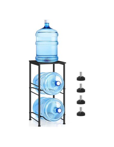 Soporte para Botellas de Agua OYEAL 5 Galones 2 Niveles Negro