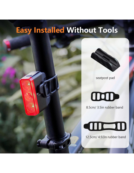 Luz Trasera RAVEMEN TR500 500 Lúmenes Recargable USB-C Luz Trasera RAVEMEN TR500 500 Lúmenes Recargable USB-C