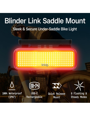 Luz Trasera de Bicicleta KNOG Blinder Link 100 Lúmenes USB-C