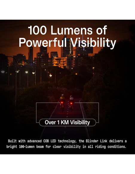 Luz Trasera de Bicicleta KNOG Blinder Link 100 Lúmenes USB-C Luz Trasera de Bicicleta KNOG Blinder Link 100 Lúmenes USB-C