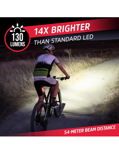 Luz de Bicicleta Energizer LED 130 Lúmenes Delantera y Trasera