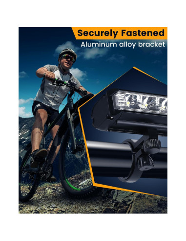 Luz de Bicicleta WSCXSC Recargable 1200 Lúmenes Impermeable