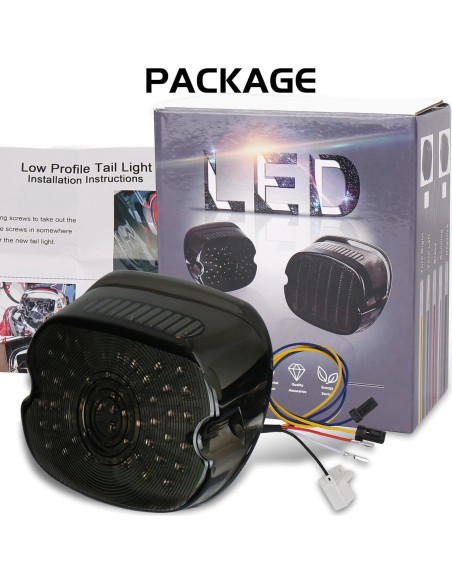 Luz Trasera LED MOVOTOR Ahumada para Harley Dyna/Sportster Luz Trasera LED MOVOTOR Ahumada para Harley Dyna/Sportster