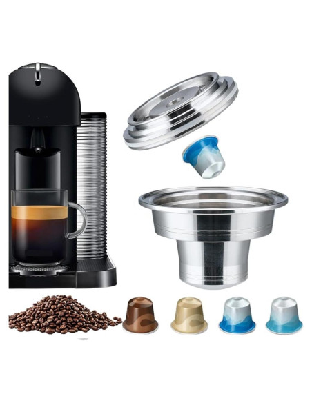 Adaptador de cápsulas reutilizables V,ertuo para Nespresso GCA1 Adaptador de cápsulas reutilizables V,ertuo para Nespresso GCA1