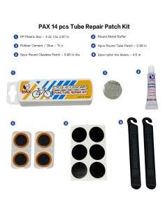 Kit de Parche PAX 14 Piezas para Reparación de Neumáticos 2