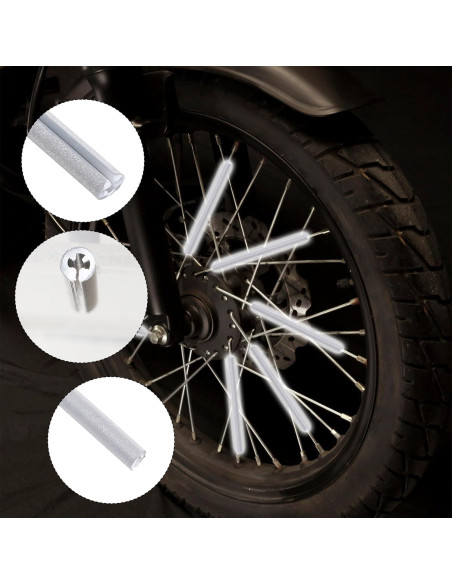 Reflectores de Radios para Bicicleta QfwdfcTrenz 36 Piezas