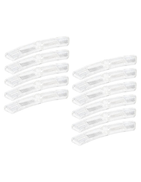 10 Reflectores de Rueda de Bicicleta BIUDECO Blancos 10 Reflectores de Rueda de Bicicleta BIUDECO Blancos