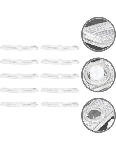 10 Reflectores de Rueda de Bicicleta BIUDECO Blancos