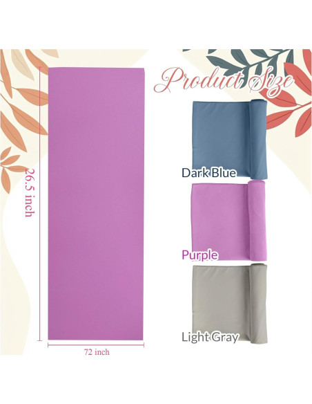 Toallas de Yoga Antideslizantes Breling 3 Pack 185x66cm Toallas de Yoga Antideslizantes Breling 3 Pack 185x66cm