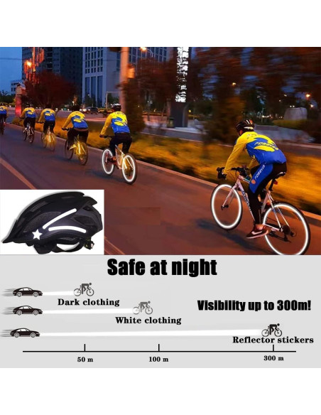 42 Calcomanías Reflectantes Hsathoac para Bicicleta y Casco 42 Calcomanías Reflectantes Hsathoac para Bicicleta y Casco