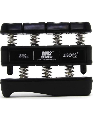 Ejercitador de Agarre GM2 - Mano y Dedos - Pesado 4kg Negro