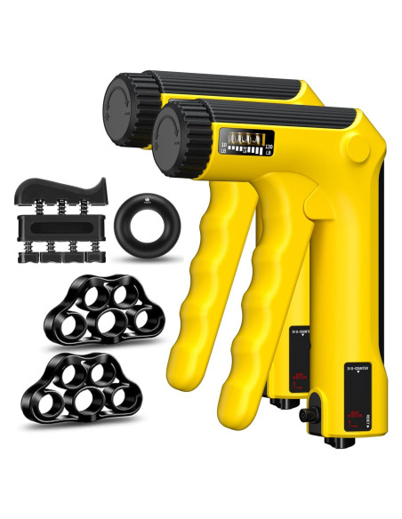Kit de Entrenador de Fuerza de Agarre Enaud - 6 Piezas Ajustables Kit de Entrenador de Fuerza de Agarre Enaud - 6 Piezas Ajustables