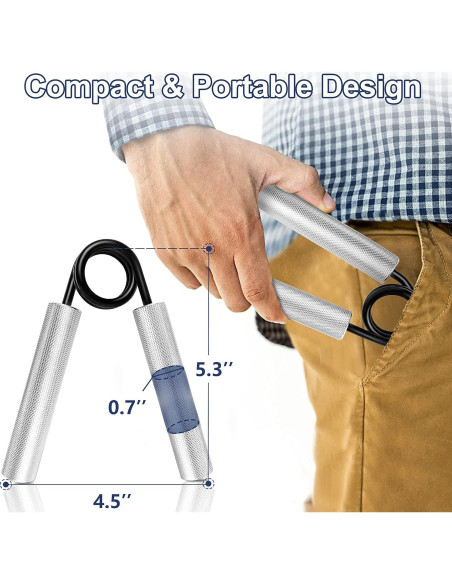 Entrenador de Fuerza de Agarre FLYFE, 22.7-158.8KG, Metal Entrenador de Fuerza de Agarre FLYFE, 22.7-158.8KG, Metal