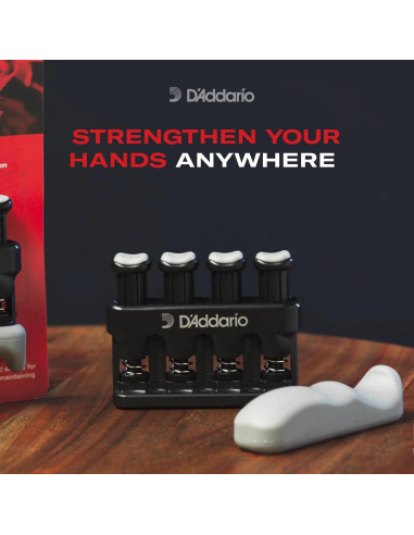 Fortalecedor de Dedos D'Addario Varigrip y Fiddilink - Ejercitador de Manos