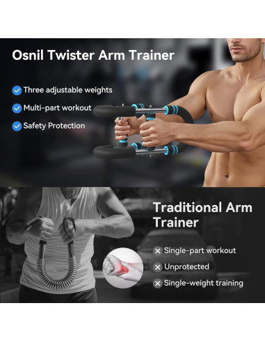 Entrenador de Brazo Osnil Ajustable 27-50-110kg para Hombre