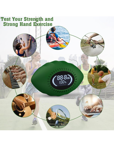 Fortalecedor de Agarre Digital DIOTUSS hasta 100kg Verde