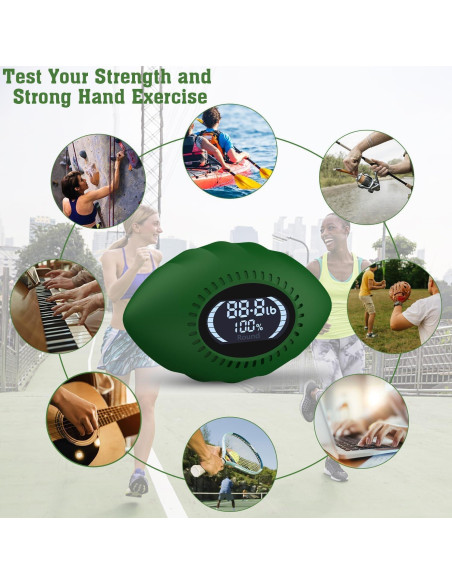 Fortalecedor de Agarre Digital DIOTUSS hasta 100kg Verde Fortalecedor de Agarre Digital DIOTUSS hasta 100kg Verde