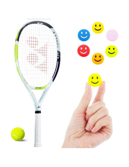 Amortiguadores de Raqueta de Tenis DQITJ 12 Pcs Goma 6 Colores Amortiguadores de Raqueta de Tenis DQITJ 12 Pcs Goma 6 Colores