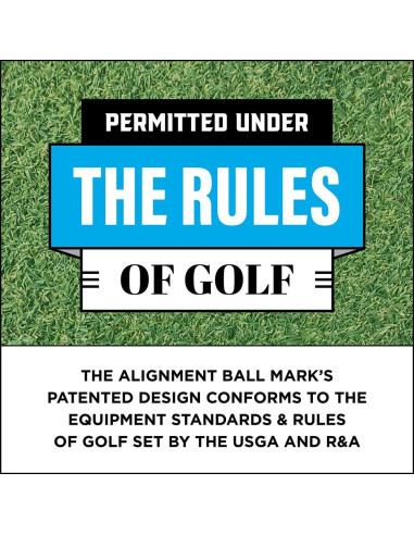 Marcador de Pelota de Alineación Golf 360 - Herramienta USGA