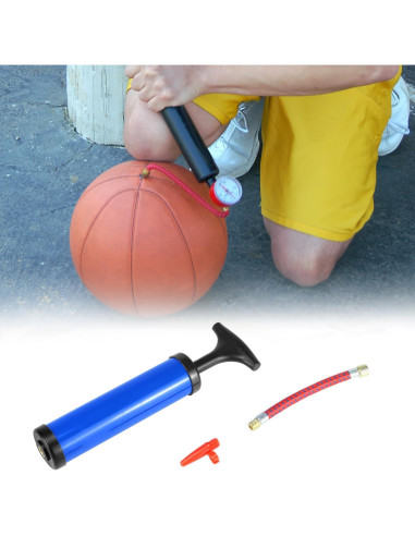 Bomba de Balón QWORK WD32864 con 10 Agujas y Manguera