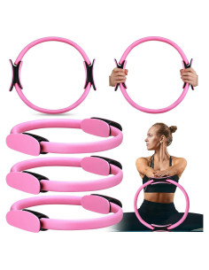 Anillo de Pilates Rosa WinnerWhy 3 Piezas 35 cm Fitness