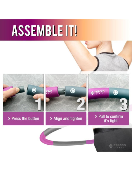 Aro de Fitness FEECCO 0.99 kg Desmontable 8 Secciones Aro de Fitness FEECCO 0.99 kg Desmontable 8 Secciones