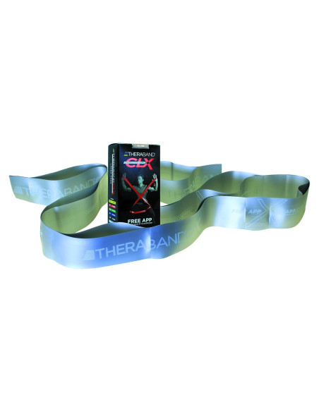 Banda de Resistencia THERABAND CLX Plata 1.52m Super Pesada Banda de Resistencia THERABAND CLX Plata 1.52m Super Pesada