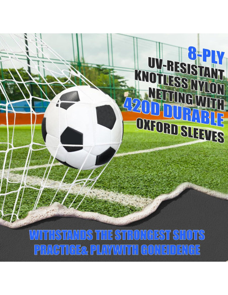 Portería de Fútbol BaseGoal 8x6 Pies Plegable con Escalera Portería de Fútbol BaseGoal 8x6 Pies Plegable con Escalera