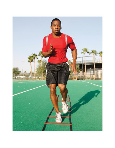 Escalera de Agilidad GoFit 4.57m - Entrenamiento Velocidad Rojo