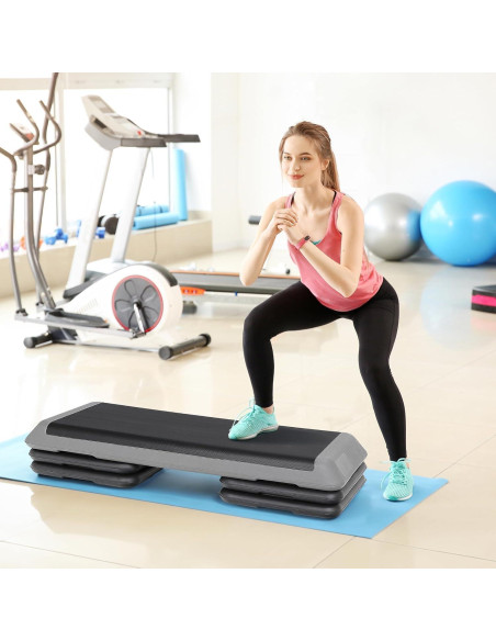 Plataforma de Paso Aeróbico ZENY 109 cm Ajustable 3 Niveles Plataforma de Paso Aeróbico ZENY 109 cm Ajustable 3 Niveles