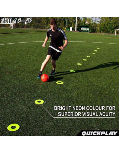Marcadores Planos QUICKPLAY PRO - Juego de 10 Neón 190mm 2