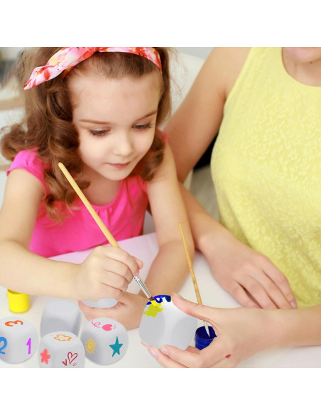 10 Dados de Espuma EVA Blancos 5 cm para Manualidades y Juegos 10 Dados de Espuma EVA Blancos 5 cm para Manualidades y Juegos