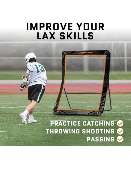 Rebotador de Lacrosse ACELETIQS 4x6 Pies Ajustable para Entrenamiento Rebotador de Lacrosse ACELETIQS 4x6 Pies Ajustable para Entrenamiento