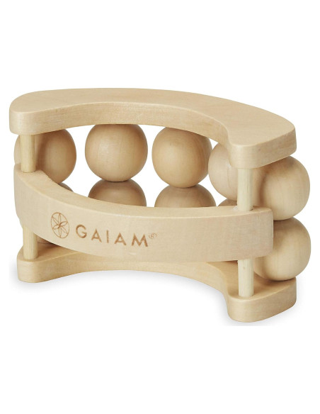 Rodillo de Masaje Gaiam Relax de Madera con 10 Bolas Rodillo de Masaje Gaiam Relax de Madera con 10 Bolas