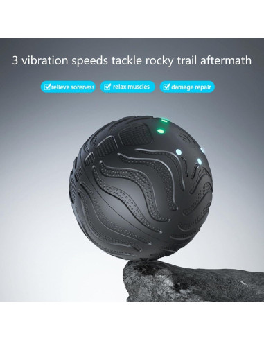 Bola de Masaje Vibrante AEROVITA 3 Velocidades 20cm Alivio Muscular