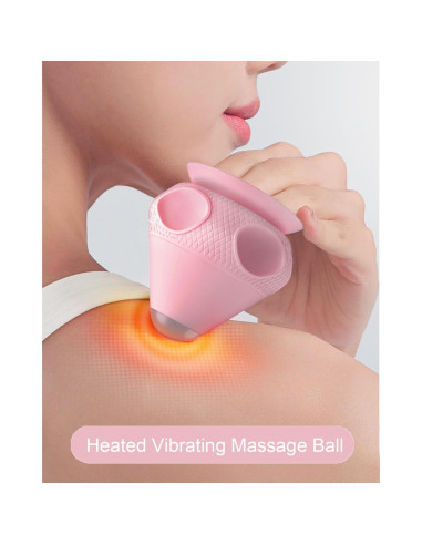 Bola de Masaje Vibrante con Calor Asinhe 6.6cm Alivio Muscular