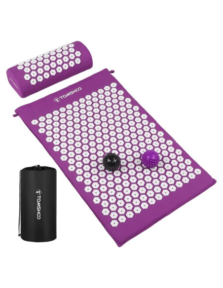 Set de Acupresión TOMSHOO con Almohadilla, Almohada y 2 Pelotas Set de Acupresión TOMSHOO con Almohadilla, Almohada y 2 Pelotas