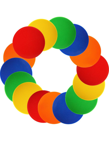 Marcadores de Piso Antideslizantes Okllen - Paquete de 15, 23 cm Marcadores de Piso Antideslizantes Okllen - Paquete de 15, 23 cm