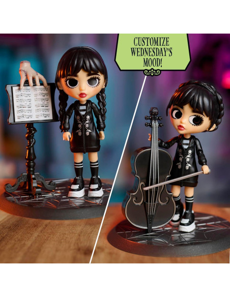 Figura Articulada Miércoles Addams Just Play 15 cm 11 Piezas Figura Articulada Miércoles Addams Just Play 15 cm 11 Piezas
