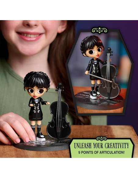 Figura Articulada Miércoles Addams Just Play 15 cm 11 Piezas Figura Articulada Miércoles Addams Just Play 15 cm 11 Piezas