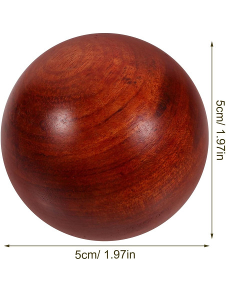 Bolas Chinas Healifty de Madera 5 cm para Ejercicio de Mano Bolas Chinas Healifty de Madera 5 cm para Ejercicio de Mano