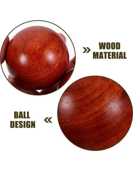 Bolas Chinas Healifty de Madera 5 cm para Ejercicio de Mano Bolas Chinas Healifty de Madera 5 cm para Ejercicio de Mano