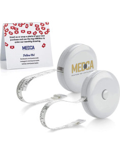 Cinta Métrica Corporal MEDca - Paquete de 4, Precisa y Duradera 2