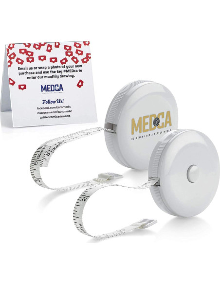 Cinta Métrica Corporal MEDca - Paquete de 4, Precisa y Duradera Cinta Métrica Corporal MEDca - Paquete de 4, Precisa y Duradera