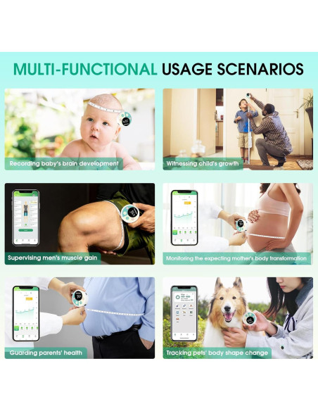 Cinta de Medir Corporal Inteligente TOYOSO con Bluetooth y APP Cinta de Medir Corporal Inteligente TOYOSO con Bluetooth y APP