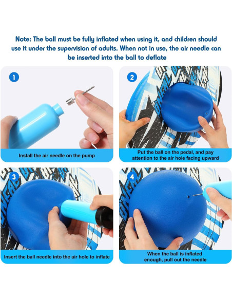Pogo Ball Junkin 2 Piezas con Bomba y Diseño Colorido Pogo Ball Junkin 2 Piezas con Bomba y Diseño Colorido