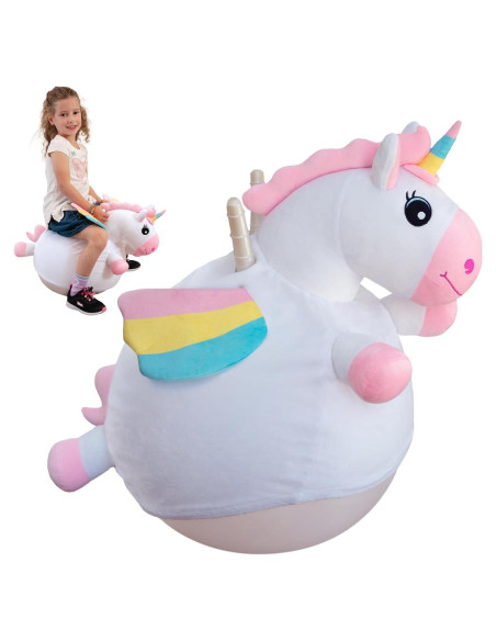 Balón Saltarín Unicornio WALIKI 45.72 cm para Niños 3-5 Años Balón Saltarín Unicornio WALIKI 45.72 cm para Niños 3-5 Años