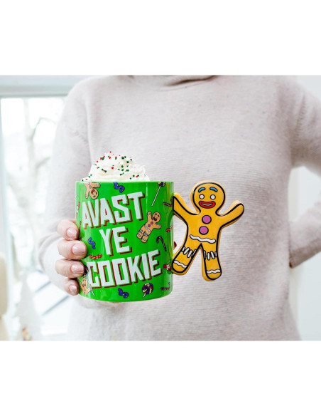 Taza de cerámica Hombre de Jengibre Shrek Silver Buffalo 567g Taza de cerámica Hombre de Jengibre Shrek Silver Buffalo 567g