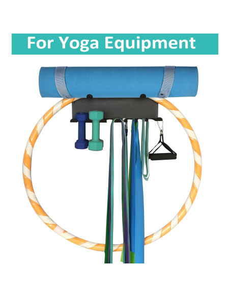 Soporte de Almacenamiento para Gimnasio Alvade 2 Estantes Negro Soporte de Almacenamiento para Gimnasio Alvade 2 Estantes Negro